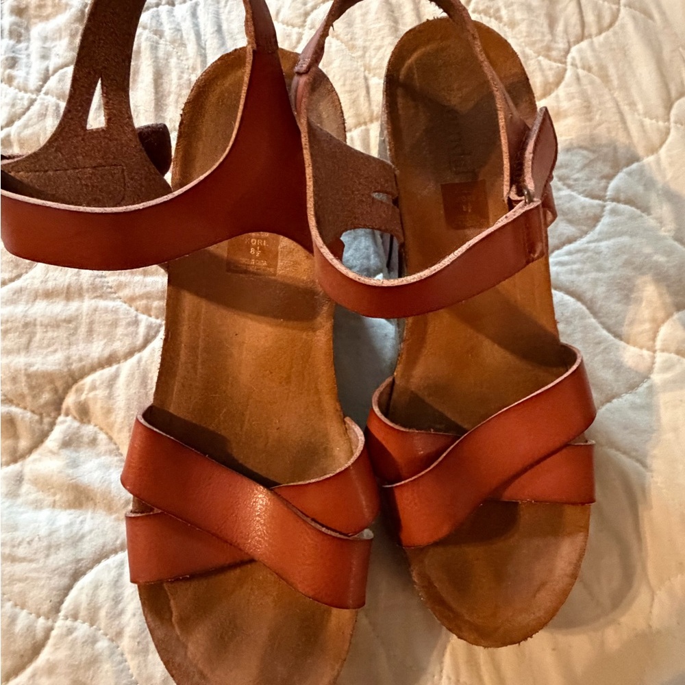 Bjorndal Brown Leather Wedges